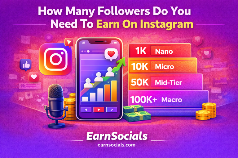 how many followers to earn on instagram instagram influencer levels chart ways to make money on instagram instagram growth strategy infographic