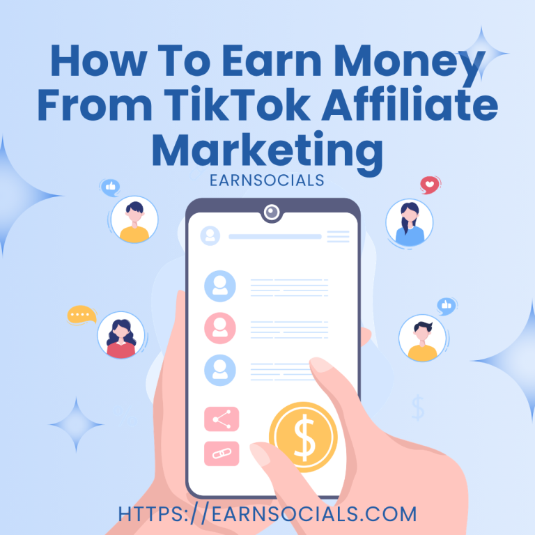 TikTok affiliate marketing income guide how to earn money from TikTok step by step TikTok monetization infographic affiliate marketing process TikTok